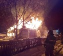 Крупный пожар в жилом доме произошёл в Поронайске
